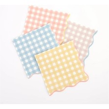 Meri Meri - Gingham Napkins - Damalı Peçeteler - L - 20'li