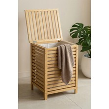 Digithome Bambu Kirli Çamaşır Sepeti Dikdörtgen Kahverengi – H/1 C1-1-289