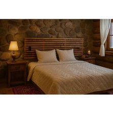 Pinoxi 160CM Ahşap 2 Adet Raflı Yatak Başlığı 160CM x 60CM Ceviz