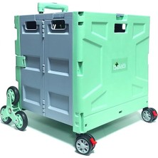 Leaf Shop Katlanabilen Portatif Merdiven Çıkabilen Market ve Pazar Alışveriş Arabası