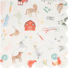 Meri Meri - On The Farm Napkins - Çiftlik Peçete - L - 20'li