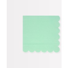 Meri Meri - Sea Foam Green Large Napkins - Deniz Köpüğü Yeşili Peçeteler (S) (X16)
