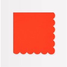 Meri Meri - Tomato Red Large Napkins - Domates Kırmızısı Peçeteler (L) (X16)