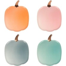Meri Meri - Ombre Halloween Pumpkin Plates - Pastel Balkabağı Tabaklar