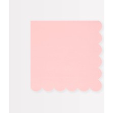 Meri Meri - Cotton Candy Pink Large Napkins - Pamuk Şekeri Pembesi Peçeteler (L) (X16)