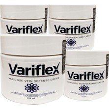 Variflex 150 ml Varicosel Cream Büyük Boy Bacaklara Krem 4 Adet