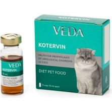 Vedavet Kotervin 3X10 ml Kedi & Köpek Idrar Yolu Damlası - Kum Dökme ve Sistit Için