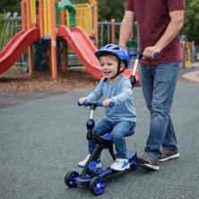 Nunu Coolwheels 3’ü 1 Arada Çocuk Scooter | Oturaklı | Ebeveyn Kontrollü | 3 Teker | Kasklı