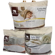 Özgürce Yumuşak ve Hafif Bebek Yorgan, Alez ve Yastık Seti, Konforlu Uyku