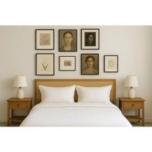 Pinoxi 180CM Ahşap Çerçeveli File Kumaş Ayaklı Yatak Başlığı Genişlik 180 cm