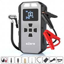 My Best Store Ezere 4 In1 8000MAH Lastik Sisirme Pompası ve Starter Akü Takviye SETI-(5775) - MY002R-7AYWI6