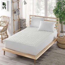 Leaf Shop Koruyucu Alez-Mikrofiber Kapitoneli Fitted-Yanı Çarşaflı-Çift Kişilik (160X200)