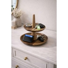 Nowella Home Çokamaçlı Bambu Organizer - Takı, Çerezlik,dresuarlık