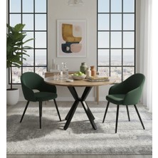 Sofex Mutfak Cafe Balkon Bahçe Restoran Yemek Masası 70X70 Metal Ayak 1.kalite
