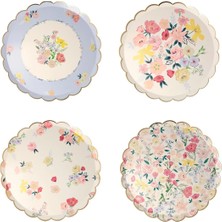 Meri Meri - English Garden Plates - English Garden Tabak - S - 8'li