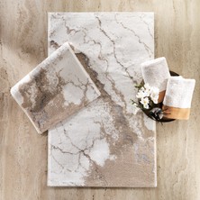 Schafer Home Retro 2 Li Pamuk Floş Banyo Paspası-Bej