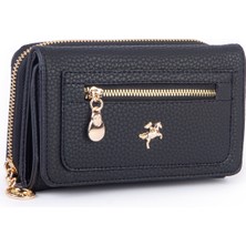  Nas Bag Kadın  Orta Boy Kağıt Demir Para ve Kartlıklı Fonksiyonel Cüzdan Siyah Lopez