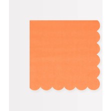 Meri Meri - Papaya Large Napkins - Papaya Rengi Peçeteler (L) (X16)