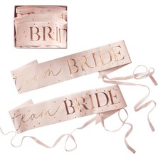 Ginger Ray Parti Kuşakları - Team Bride - 6 Adet