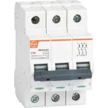Lauritz Knudsen, BB30320C-32A, 10KA, C, 3p Mcb, Otomatik Sigorta