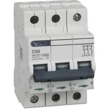 Lauritz Knudsen, BB30500C-50A,10KA,C, 3p Mcb, Otomatik Sigorta