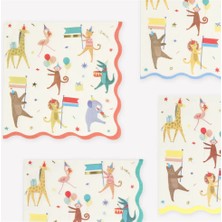 Meri Meri - Animal Parade Large Napkins - Hayvanlar Geçit Töreni Peçeteler (16'lı)