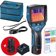 Leaf Shop Professional Gtc 400 C + Taşıma Çantası (2X12V Akü + Şarj Cihazı, Çalışma Aralığı: -10 °c Ila +400 °c, Çözünürlük: 160 x 120 Piksel, Mobil Uygulama Fonksiyonu,taşıma Çantası)-Amazon Exclusive