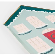 Meri Meri - Festive House Plates - Kutlama Evi Tabak (8'li)