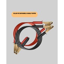 Astraltech 1200A Güçlü Akü Takviye Kablosu 2m Büyük Maşalı Acil Yardım