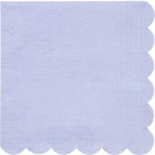 Meri Meri - Pale Blue Napkins - Açık Lila Peçeteler - L - 20'li