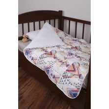 Özgürce Yumuşak Pamuk Çocuk Müslin Yorgan, El Işlemeli, 100X150 Cm, Rahat ve Şık