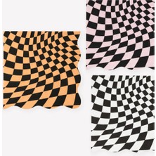 Meri Meri - Halloween Checker Large Napkins - Cadılar Bayramı Damalı Peçeteler (L) (16'lı)