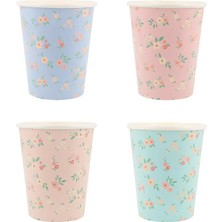Meri Meri - Vintage Ditsy Bardaklar - 8 Adet