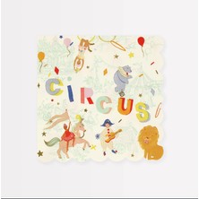 Meri Meri - Circus Large Napkins - Sirk Peçeteler (L) (X16)