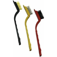 Leaf Shop Parça Mini Tel Fırça Seti Prinç - Çelik - Naylon Fırça (5122)