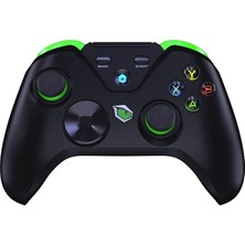 Leaf Shop Clutch Titreşim Geri Bildirimli Çift Mod Kablosuz (Bluetooth ve 2.4 Ghz) Gamepad - Siyah