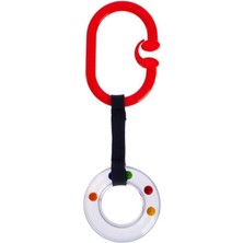 Leaf Shop Çıngıraklı Puset Halkası Kırmızı Oval