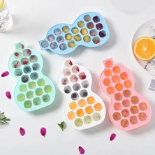 Leaf Shop Bölmeli Gül Şekilli Silikon Buz Kalıbı (Kapaklı) - Dekoratif Buz Gülleri, Kokteyl ve Özel Sunumlar Için Ideal, 1 Adet