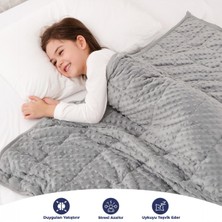 Özgürce Yumuşak Wellsoft Çocuk Yorganı, Çift Taraflı, 3 Kg, Gri, 4 Yaş Altı
