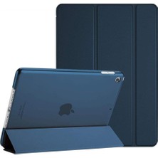 Leaf Shop 7. 8. 9. Nesil 10.2 Uyumlu Kılıf Smart Case Yatay Standlı 360 Tam Koruma Kılıf Lacivert