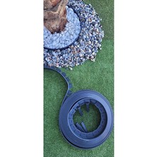 Leaf Shop Moda Çim Ayırıcı 2,5 M Siyah Çim Sınırlayıcı Taş Toprak Ayıracı Çim Ayracı Çim Ayırıcı Bariyeri