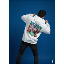 Lenithra Pop Art Muhammed Ali Sırt Baskılı Unisex Oversize Hoodie