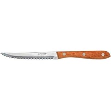 Leaf Shop Steak Bıçağı, Biftek Bıçağı, Ahşap Saplı Et Kesme Bıçağı