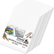 Leaf Shop Kağıdı 35X50 100 Lü 100 gr 1 Paket 35 * 50 Resim Kartonu