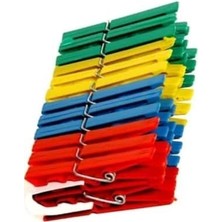 Leaf Shop 72 Adet Mandal Klasik Çamaşır Mandalı Plastik, Nistabolje