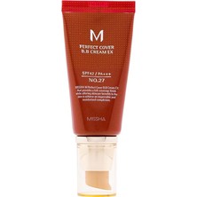 Leaf Shop Mükemmel Kapatıcılık Sunan Çok Fonksiyonlu M Perfect Cover Bb Krem Ex SPF42 Pa No.27 50 Mililitre