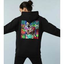 Lenithra Pop Art Muhammed Ali Sırt Baskılı Unisex Oversize Hoodie