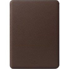 Leaf Shop Laptop Kılıfı 14 Inç MacBook Pro M4 M3 M2 M1 Pro/max 2024 ile Tam Uyumlu, Suni Deri Kılıf 14 Inç, Kahve