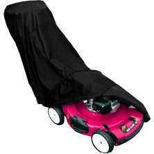 Leaf Shop Su Geçirmez Çim Biçme Makinesi Koruma Örtüsü Siyah Kılıfı Yağmur Toz Kir Önleyici Branda