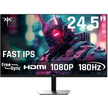 Leaf Shop H25T7 24.5" 180 Hz (Hdmı + Dısplay Port) 1920×1080 Freesync Full Hd Fast IPS Flat Monitör